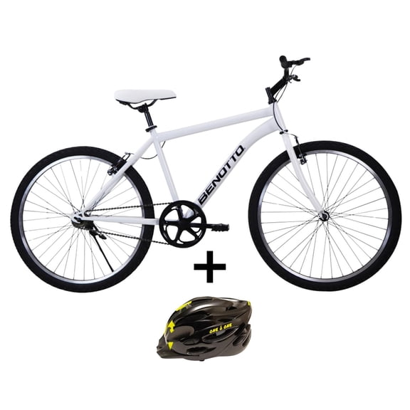 Combo Bicicleta BENOTTO PMO R26 Hombre 1V. con Casco Talla L
