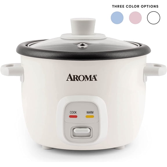 Arrocera Aroma Housewares Cocinador de Granos 4 Tazas Color Blanco