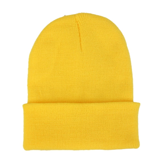 Gorro de punto Sonducket Beanie Hat A prueba de viento Amarillo