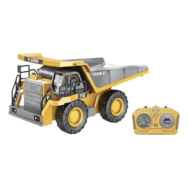 Juguete Maquina Camion De Volteo Auto Control Remoto Amarillo