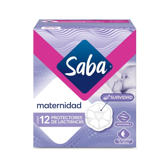 Protectores de lactancia Saba maternidad 12 pzas