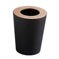 thumbnail image 2 of Botes de basura para interiores, botes de basura redondos sin tapa, botes de basura para baño, papeleras 9L Negro, 2 of 9