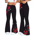 thumbnail image 2 of TaTaai Women's Loose Comfortable Flared Wide Leg Yoga Pants Fashion Casual Sports Fitness Trousers Soft Breathable All Match Daily Wear Gift, 2 of 7
