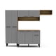 thumbnail image 1 of Cocina Integral Estandar de 2.32 cm Gris con Café Mobi, 1 of 4