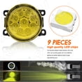 thumbnail image 2 of Par de Luces Antiniebla Redondas LED para Nissan Frontier 2005-2017, 55W 3500K Amber Lámparas Amarillas Todoterreno Parachoques Delantero Negro Luces Antiniebla LED, 2 of 11