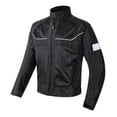 thumbnail image 4 of Chaqueta de moto de verano Chaqueta de motociclista Malla transpirable Protección de carrera Negro 3XL, 4 of 9