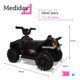thumbnail image 4 of Cuatrimoto Eléctrica Montable TEK-188L para Niños 3-6 Años Bluetooth Luces LED Música 4 Ruedas Soporta 25 kg Negro, 4 of 6