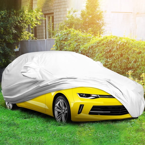 IDEANATEGRATE Cubierta Para Automóvil Plata Para Todo Con Instalación Rápida Y Sencilla