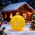 thumbnail image 5 of Bola inflable grande de Navidad | Adorno navideño de PVC de 66 cm para jardín y fiestas en interiores | Decoración festiva colgante con diseño impermeable, 5 of 5