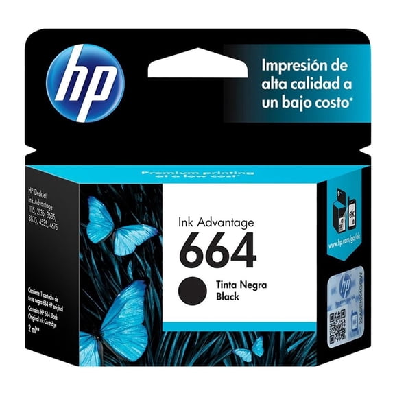 Cartucho de Tinta HP 664 Ink Advantage Negro