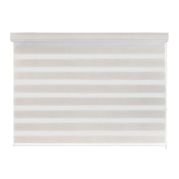 DecoKing Persiana para Ventana Sheer Elegance Enrollable Horizontal 160cm ancho x 180cm alto Linen White
