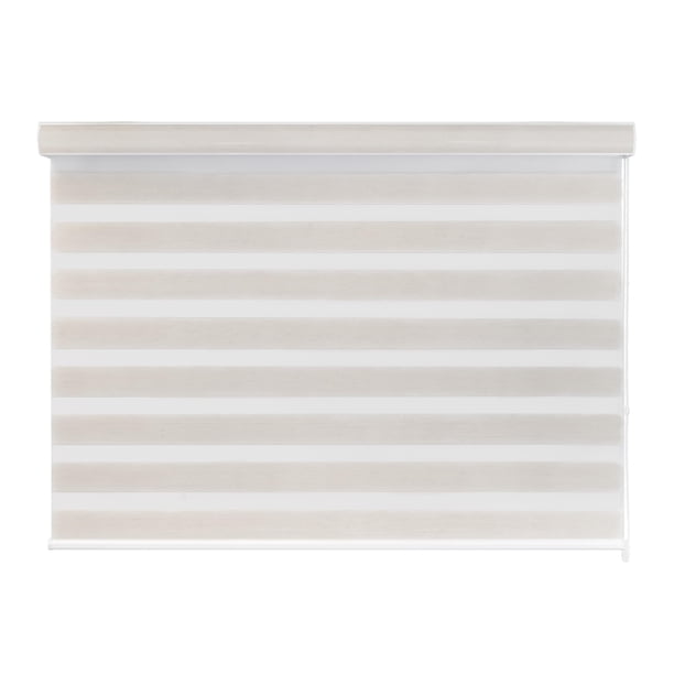 DecoKing Persiana para Ventana Sheer Elegance Enrollable Horizontal 160cm ancho x 180cm alto Linen White