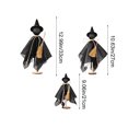 thumbnail image 3 of Juego de Decoración de Halloween de Fantasmas de Madera para Interiores, Incluye Tres Tamaños de Base de Madera Decorativa, Adecuado para Fiestas y Decoración de Mesas y Repisas., 3 of 7