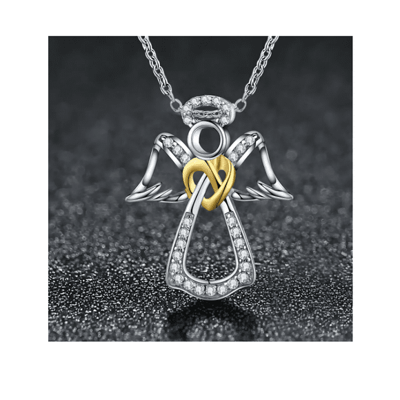 Collar Dije Protección Amor Mujer Plata