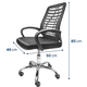 thumbnail image 3 of Silla De Oficina Ergonómica Reclinable Modelo Negro, 3 of 4