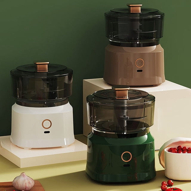 Mini procesador de alimentos Garlic Chopper 350ML | Molinillo de verduras inalámbrico USB recargable | Picadora eléctrica portátil de especias para carne | Fácil de limpiar sin BPA, compacto para