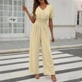 thumbnail image 1 of TaTaai Women's Fashion High Waist Solid Wide Leg Pants, Straight Cylinder Loose Full Length Casual Pants Gift, 1 of 8
