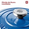 thumbnail image 2 of Olla de Hierro Fundido Esmaltado para Estufa y Horno ULTRACHEF , Horno Holandés Cubierto de Hierro Fundido , Dutch Oven , Redonda , Tamaño 28 cm, Capacidad 6 Litros, Azul, 2 of 10