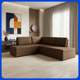 thumbnail image 1 of Sillón Sala Leon Esquinera En L 2 Piezas 5 Plazas Linato Armada Azul, 1 of 7