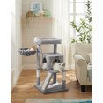 thumbnail image 1 of Feandrea Árbol de Gatos, Torre para Gatos Grandes, con Plataforma Grande, 2 Puertas, Pompón, Gris Claro, 1 of 5