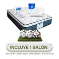 thumbnail image 1 of Colchón Individual Restonic Spring Air Protector Spring Air Almohadas 2 Almohadas 100% Tacto Algodón, 1 of 7