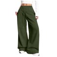 thumbnail image 3 of RKSTN Wide Leg Sweatpants for Women Plus Size High Waist Wide Leg Athletic Jogger Pants Womens Casual Solid Baggy Comfy Drawstring Running Gym Fitness Sport Pant with Pockets, 3 of 9