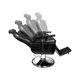 thumbnail image 2 of Set 2 Sillones Barberia Reclinables Estetica Salon Lujo Premium Negro Nanofort, 2 of 8