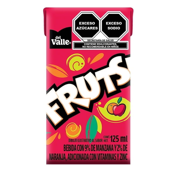 Bebida Frutsi sabor manzana y naranja 125 ml