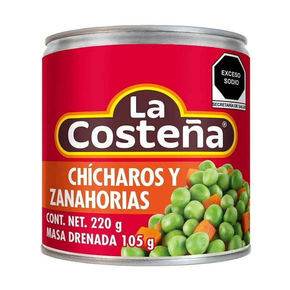 Chícharos y zanahorias La Costeña 220 g