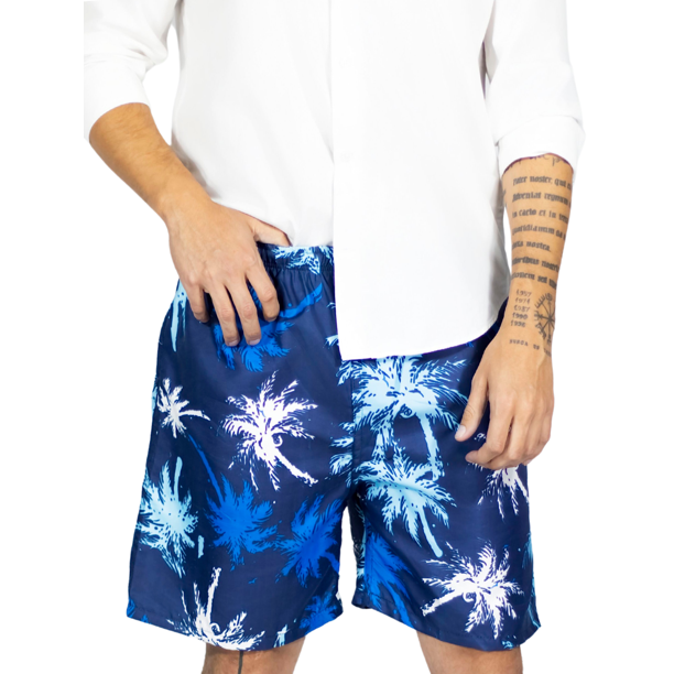 Short Hombre Traje de Baño o Casual Cintura Ajustable y Bolsas