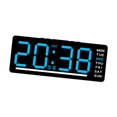 thumbnail image 4 of Reloj Digital LED, regalos con dos alarmas, decoración del hogar, , Reloj de escritorio, reloj de pared para dormitorio, mesa y sala de Número azul, 4 of 8