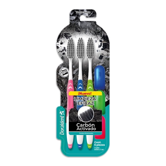 Cepillo Dental Prichos Limpieza Eficaz Carbón Activado