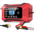 thumbnail image 1 of Cargador y Mantenedor de Batería Inteligente de 12V 6A con Pantalla LCD, Reparación de Pulsos para Baterías de Plomo-ácido, Compensación de Temperatura, para Autos, Camiones, Motocicletas,, 1 of 10