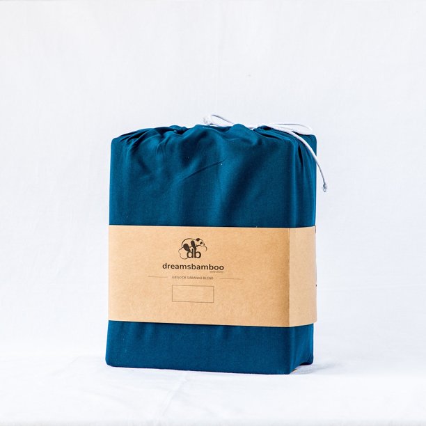 Juego De Sábanas Fibra De Bambú Blend Individual Dreams Bamboo Navy