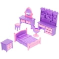 thumbnail image 3 of Juego de muebles de dormitorio para casa de muñecas, minimuebles para casa, diseño de escena, 1 Juego, 3 of 7