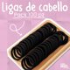 thumbnail image 2 of Ligas Para El Cabello 100 Piezas Tamaño Mediano Color Negro Belleza Lisa, 2 of 6