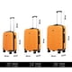 thumbnail image 3 of Juego 3 Maletas De Viaje Rigidas Ruedas 360 Bolsas De Viaje naranja 1, 3 of 9