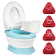 thumbnail image 3 of Baño Entrenador para Niños con Sonido Antideslizante Asiento Acolchado Diseño Realista - Azul, 3 of 7