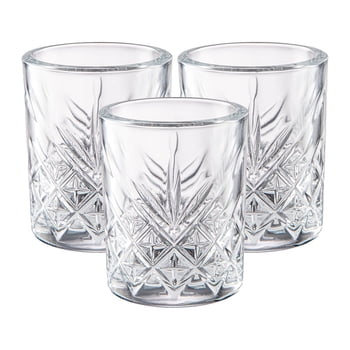 Juego de 48 Tequileros Caballito Shot diseño Timeless de Vidrio Cristal Labrado 60 ml 2 OZ