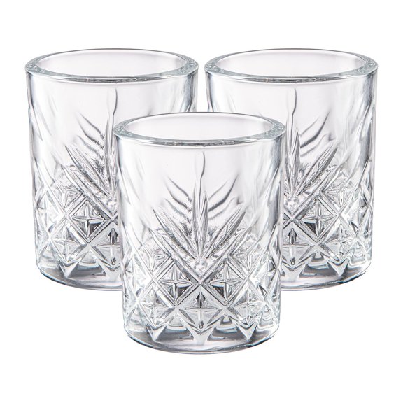 Juego de 48 Tequileros Caballito Shot diseño Timeless de Vidrio Cristal Labrado 60 ml 2 OZ