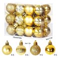 thumbnail image 2 of Xihbxyly Bolas de Navidad para Árbol, Adornos Colgantes Galvanizados, Bolas de Plástico con Purpurina, Juego de 24 Piezas, Diseño Irrompible, Decoración Navideña Multiusos, Hogar, Fiesta, Boda, 3 Cm, 2 of 4