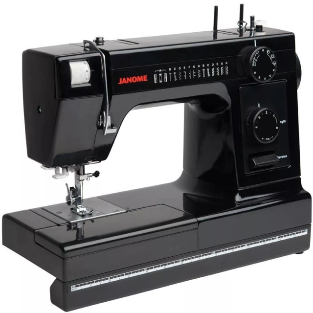 Máquina de Coser Janome Black Edition HD1000BE Uso Rudo 14 Puntadas