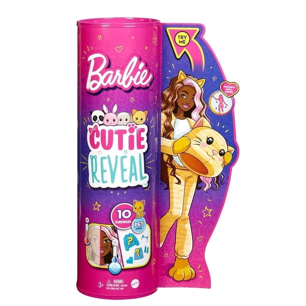 Muñeca Barbie Cutie Reveal Gatito