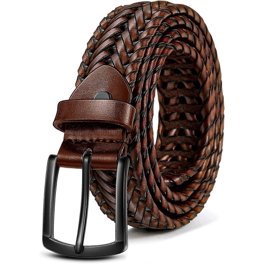 Men Belt, Braided Belt Comfortable For Men Casual Jean Golf 1 3/8