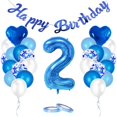 thumbnail image 1 of Billuyoard Conjunto de decoraciones de globos de cumpleaños Decoraciones de fiesta de cumpleaños para sesión de fotos de cumpleaños Prop y fiesta de Kits de decoración para fiestas Numero 3, 1 of 1