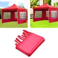 thumbnail image 4 of Gazebo de de 3X2m con ventana romana inconfundible, toldo impermeable, toldo de pared lateral Oxford, Gazebo instantáneo, parasol de pared rojo, 4 of 8