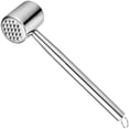 thumbnail image 2 of Mazo de carne de aluminio de 26,5 cm | Martillo ablandador de doble cara para carne de res, pollo, cerdo y ternera | Herramienta de cocina ligera y duradera de 100 g | Superficies planas y t, 2 of 5