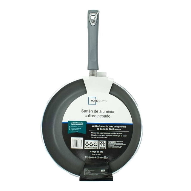 Sartén Mainstays de Aluminio Antiadherente Gris 26 cm