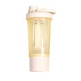 thumbnail image 2 of Botella de agua deportiva con vaso mezclador para batidos de proteínas | Botella mezcladora portátil con agitador y compartimento de almacenamiento integrados, 2 of 7
