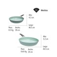 thumbnail image 2 of SET DE 2 SARTENES JADE PAN 20 Y 24 CMS Recubrimiento de Cerámica Jade, 2 of 5